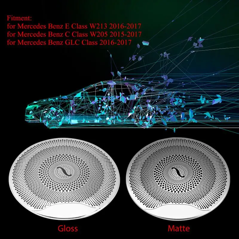 Автомобильный аудио динамик крышка двери динамик крышка для Mercedes-Benz E/C/Glc класс W213 W205 глянец