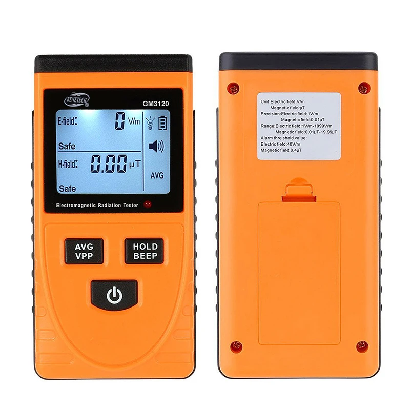 

Electromagnetic Radiation Detector Meter Dosimeter Tester Counter For Electric Field Radiation Magnetic Field Emission