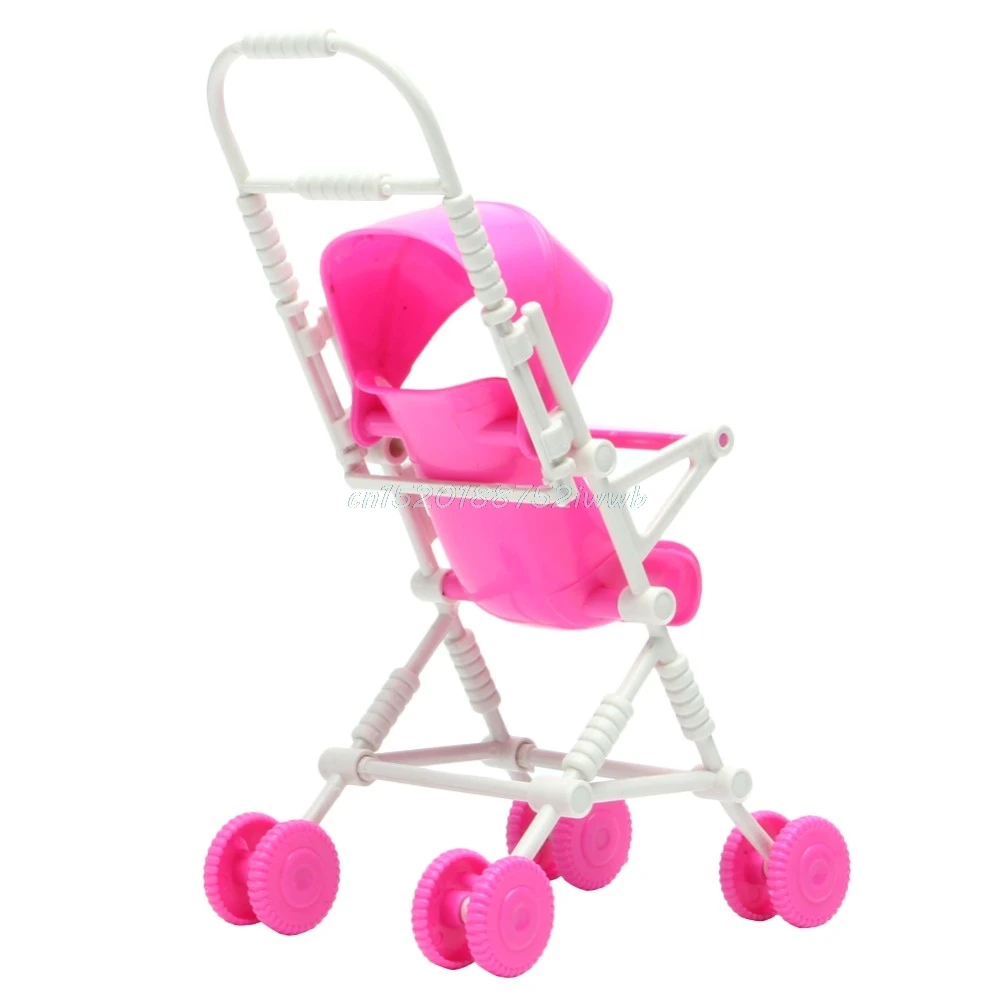 

New Assembly Doll Stroller Trolley Nursery Furniture Toys Gift Pink #T026#