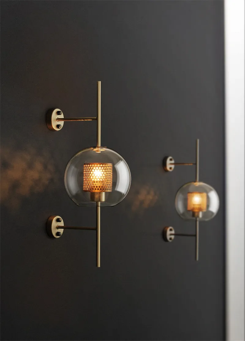 Industrial Loft Bronze Wall Lamp-8