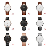 CL026  Black Rose Gold Build Brand Your Own Watch Custom Design OEM Logo Printed Watch Men Wrist Calendar Minimalist Watch 2