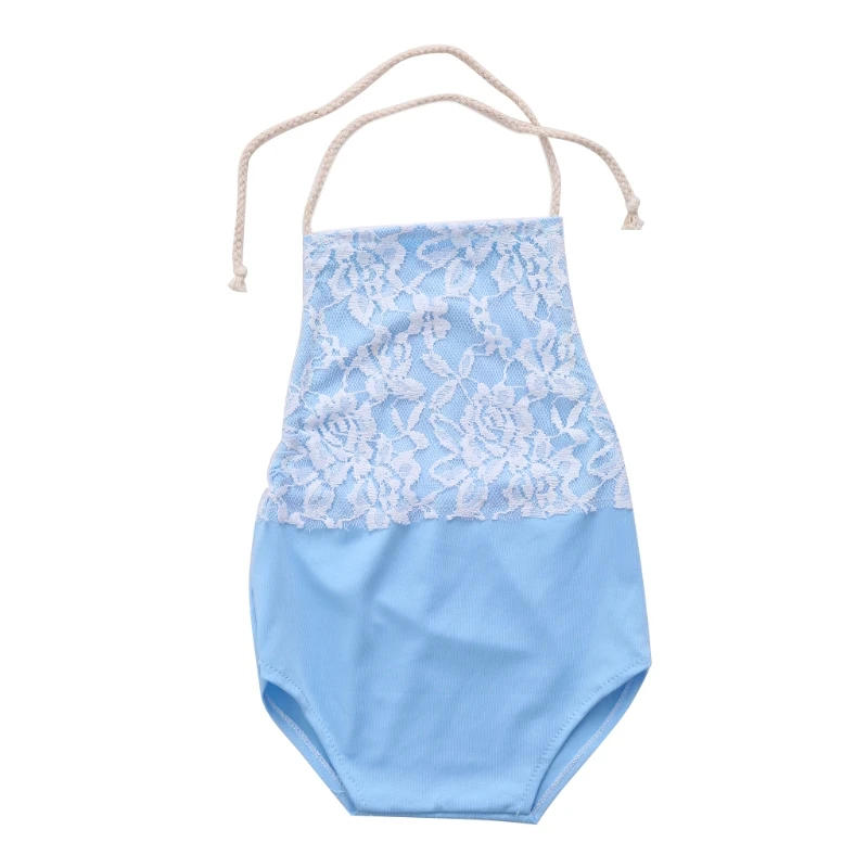 

Newborn Baby Boy Girl Lace Romper Sitter One-piece Photo Props Outfit Costume