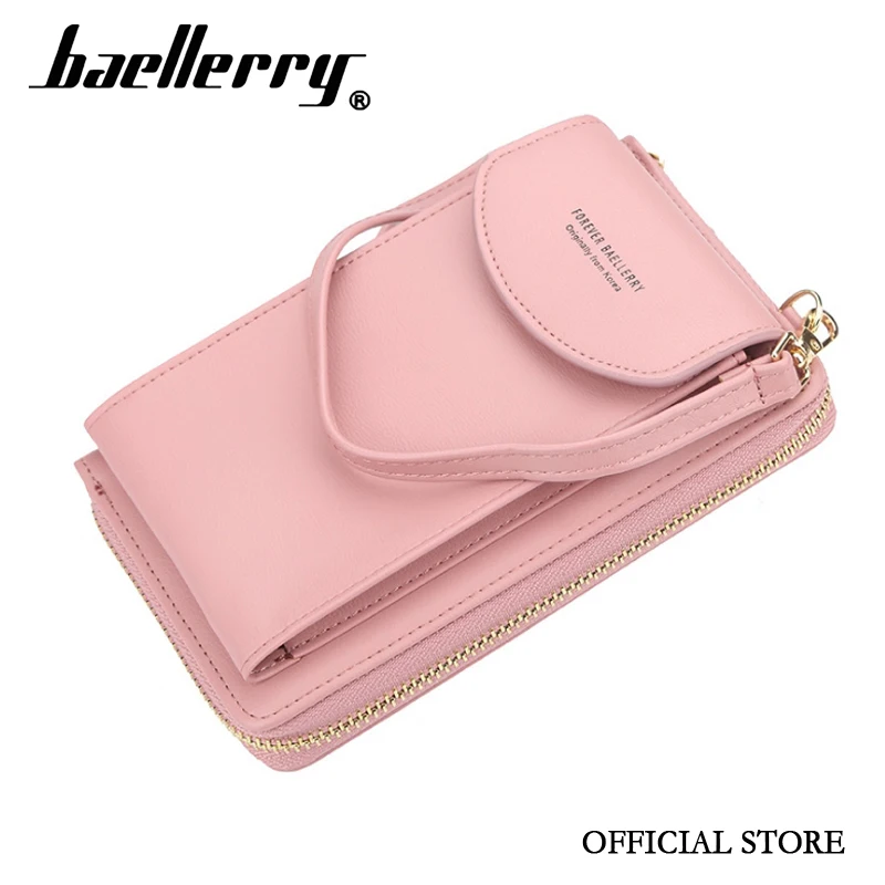 2019 Forever baellerry women wallet vertical crossbody mobile phone wallet zipper clutch wallet ...