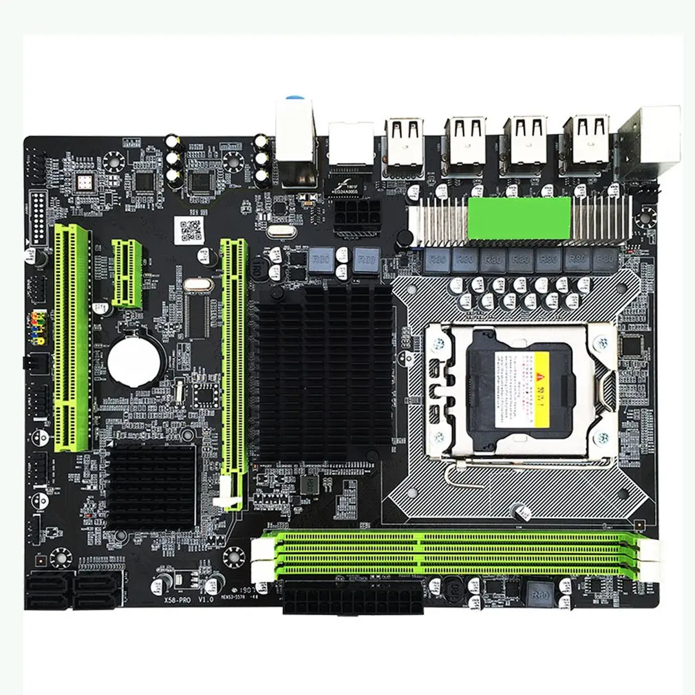 

X58pro Motherboard LGA 1366 Desktop PC Computer Mainboard USB2.0 Support ECC