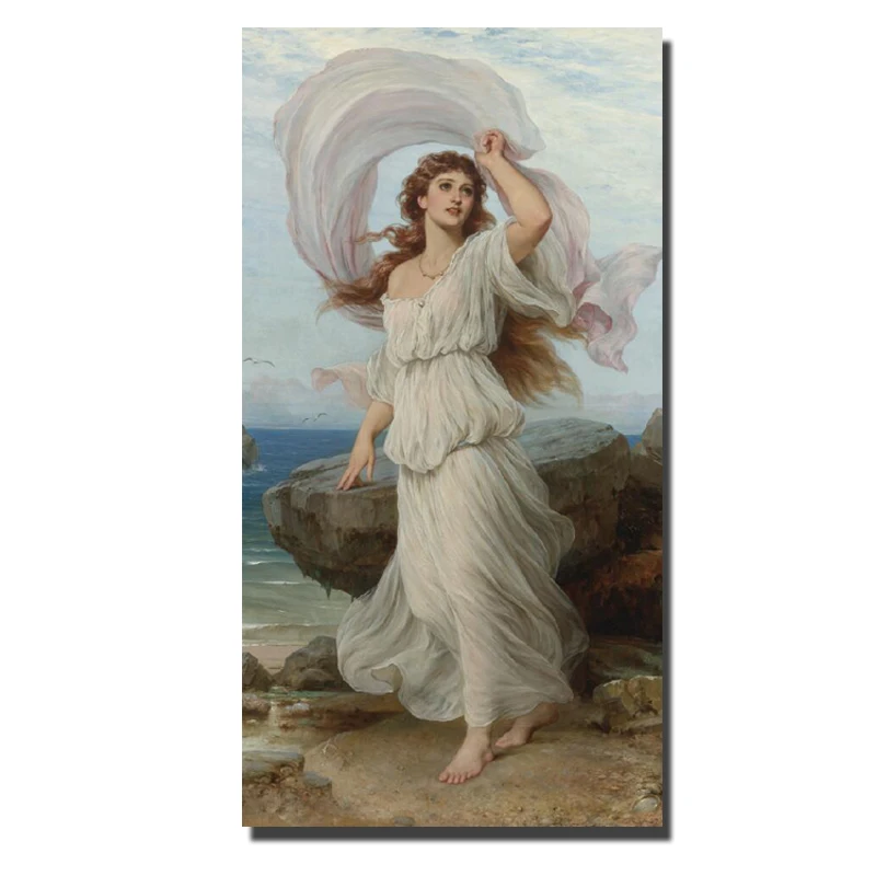 

Princess On the Sea Oil Painting Print On Canvas World Famous Canvas Painting Large Size Cuadros Pictures For Living Room Decor