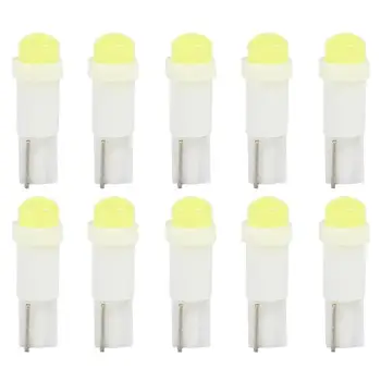

10pcs T5 3D COB LED Bulbs for Car Interior Instrument Panel Light Reading Lamp Low Power Consumption And Energy Saving