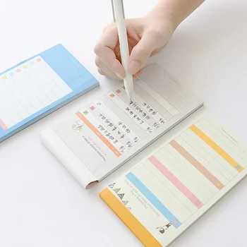 

60 Sheets Office Memo Pads Cute Colorful Business Daily Schedule Paper Stationery Memo Notes Chancery Checklists Kawaii Stickers
