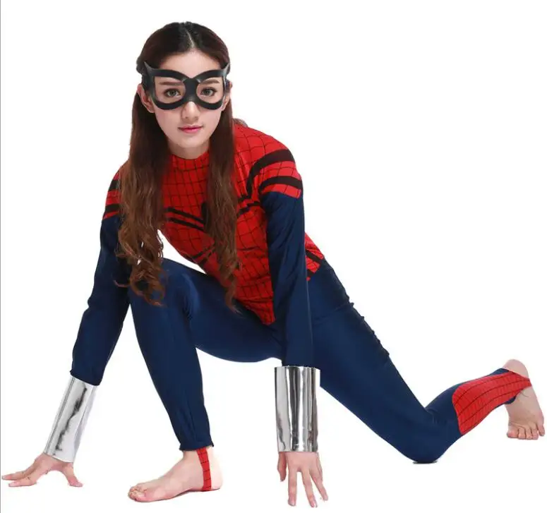  Marvel Comics Adult Women's Sexy Spiderman Bodysuit Costume Carnival Party Halloween Cosplay Costum
