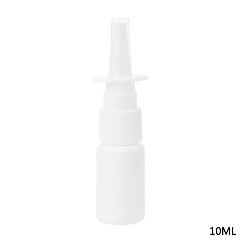 10ml Portable Plastic Mist Nasal Spray Bottle Reusable For Medical Packaging White New | Красота и здоровье