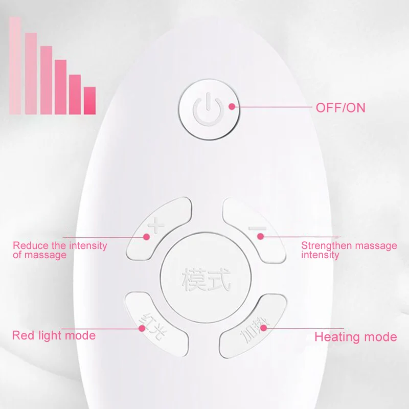 Электрический инфракрасный массажер для груди беспроводной пульт дистанционного управления массаж груди с подогревом JLRD
