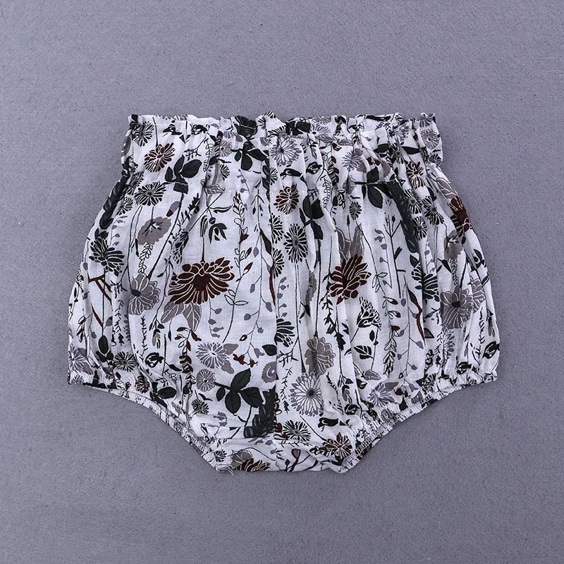 Children's Wear Middle Waist Baby Girl Shorts 2019 New Children's Bract Pants Cotton Elastic Floral Toddler Baby Girl Clothes