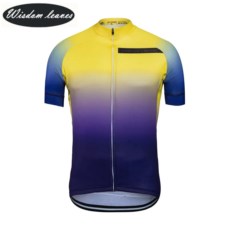 

Wisdom Leaves 2017 Designer Brand Men profesional cycling jersey Women Short sleeve bike clothing Team motocross jerseys ODM