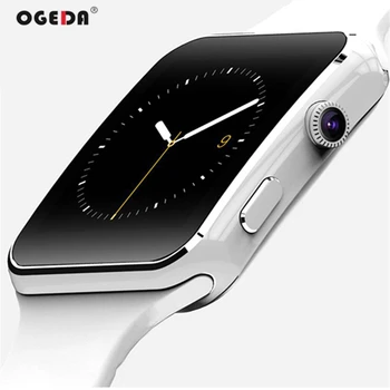 

OGEDA Women Smart Watch X6 Sport Pace tracking Smartwatch with Camera Support SIM Card for Android Phone Sports Hour LED watch