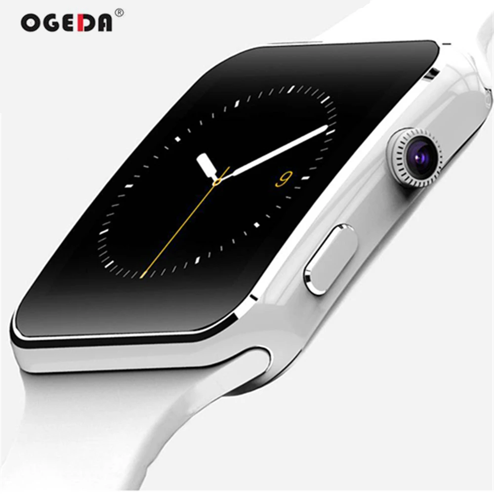 Женские умные часы OGEDA X6 спортивные Смарт с камерой и поддержкой SIM карты для
