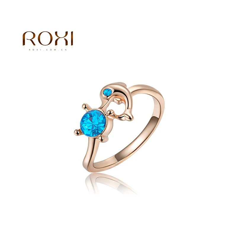 Aliexpress com Buy 2019 ROXI Charms Dolphin  Blue Crystal 