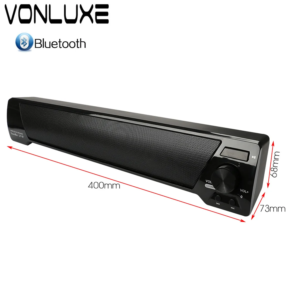 Bluetooth ТВ Soundbar тонкий колонка беспроводная звуковая панель колонки для компьютера
