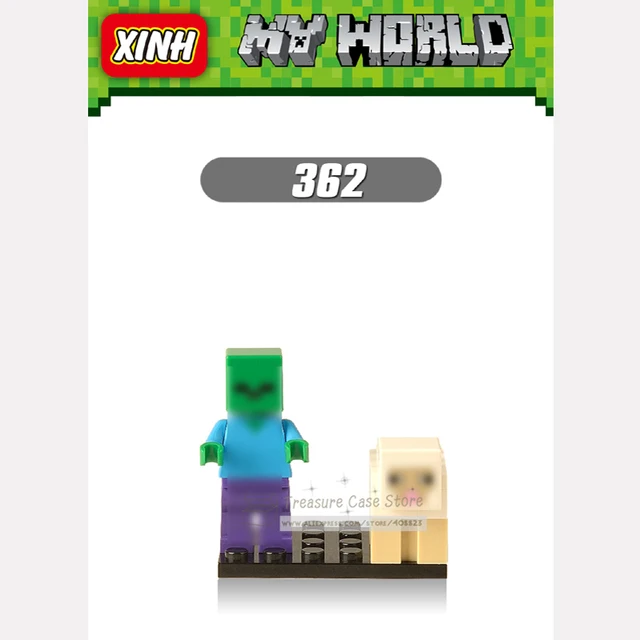 Best Price NO.362 Zombie Individual figure Minecrafted Building Toys Blocks