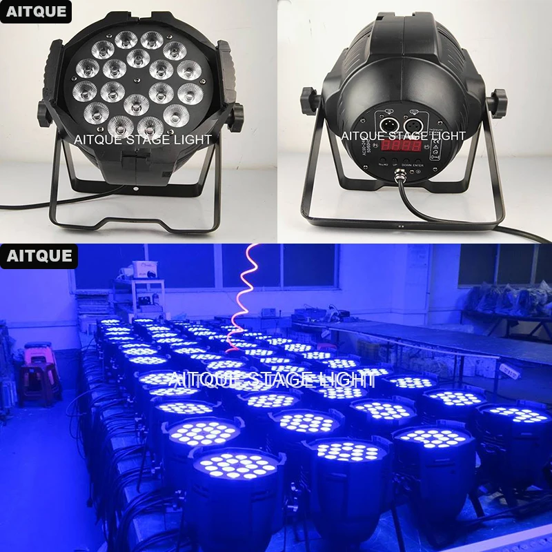12pcs/CASE Event lighting professional stage light 18x18w rgbwa uv led