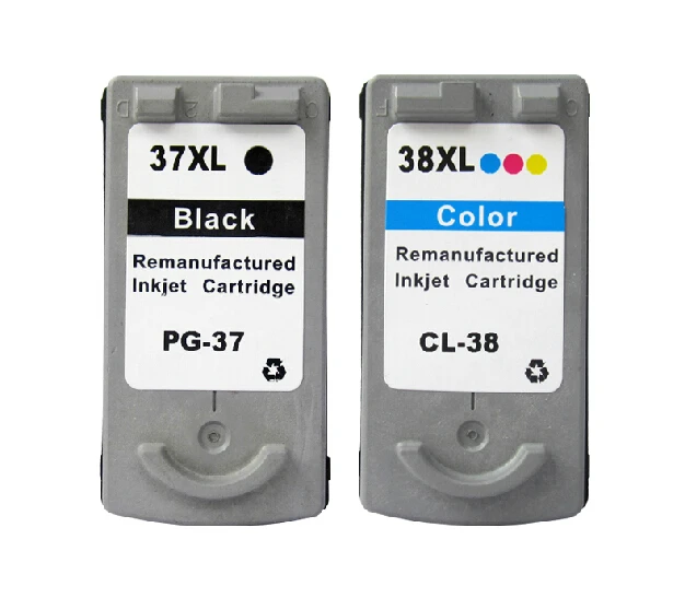 Чернильный картридж hisaint 2PK PG37 CL38 для Canon PG-37 CL-38 чернильный ip1800 ip2600 MP140 MP210 MP470 MX300 |