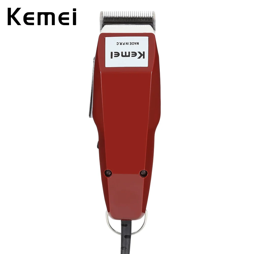 

Kemei KM-1400 Electric Hair Trimmer Professional Hair Clipper Haircut Adjustable Blade Hair Cutting Machine Tool + 2 guide combs