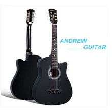 

38 inch folk guitar six strings of linden wood guitar free shipping