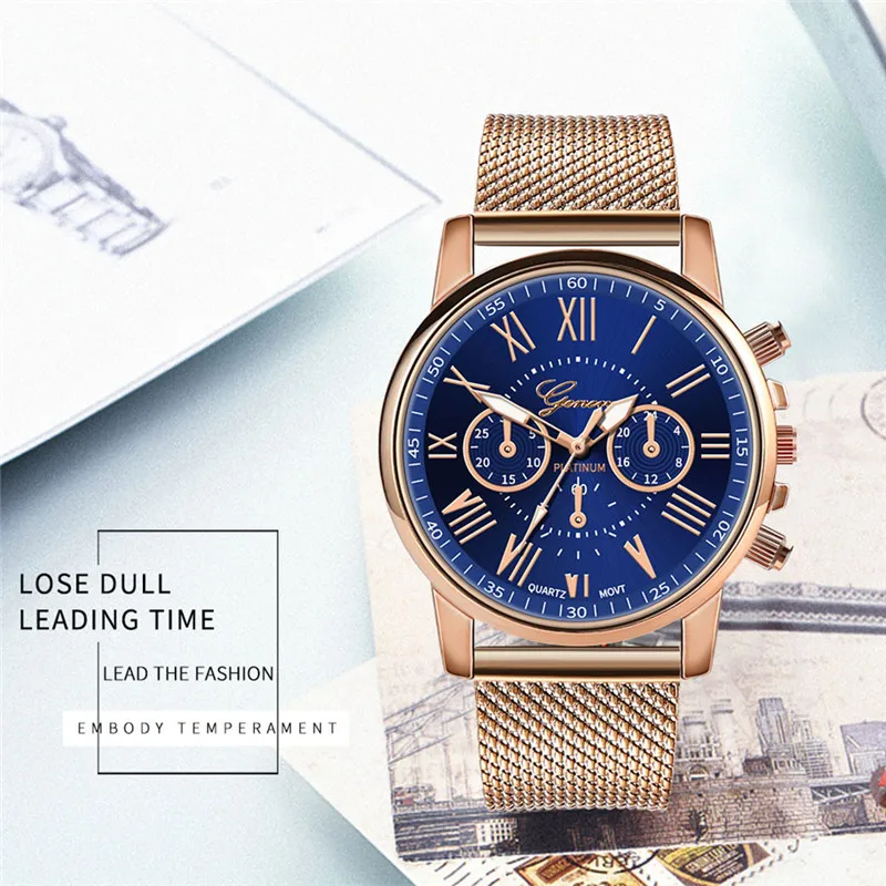 Бизнес Женские часы модные Geneva бренд римская цифра простые часы коль Saati Montre Femme Relogio Feminino Reloj Mujer@ 50