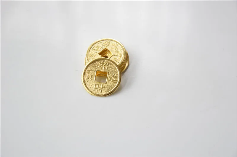 

20PCS 24mm Golden Chinese Ancient Feng Shui Lucky Coin Good Fortune Dragons Antique Wealth Money For Collection Gift