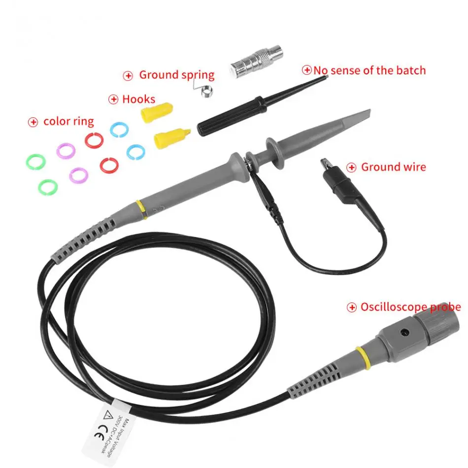 PP-200 зонд набор инструментов 200MHz цифровой осциллограф зажим зонда Тестовые провода инструмент x1 переключаемый для осциллографов мультиметр Горячая Распродажа