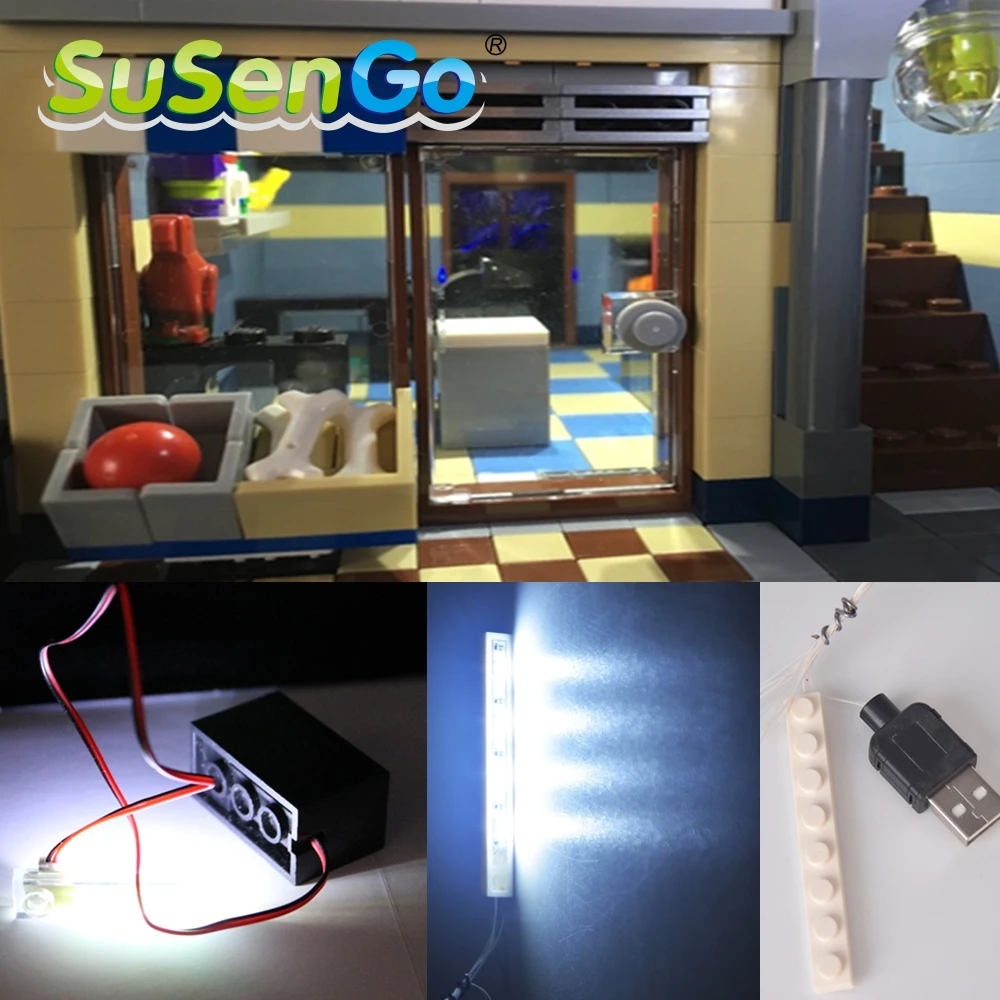 

SuSenGo LED light up kit For Creator House Accessories Compatible with lepin Building Blocks Model Decorate Toys Set