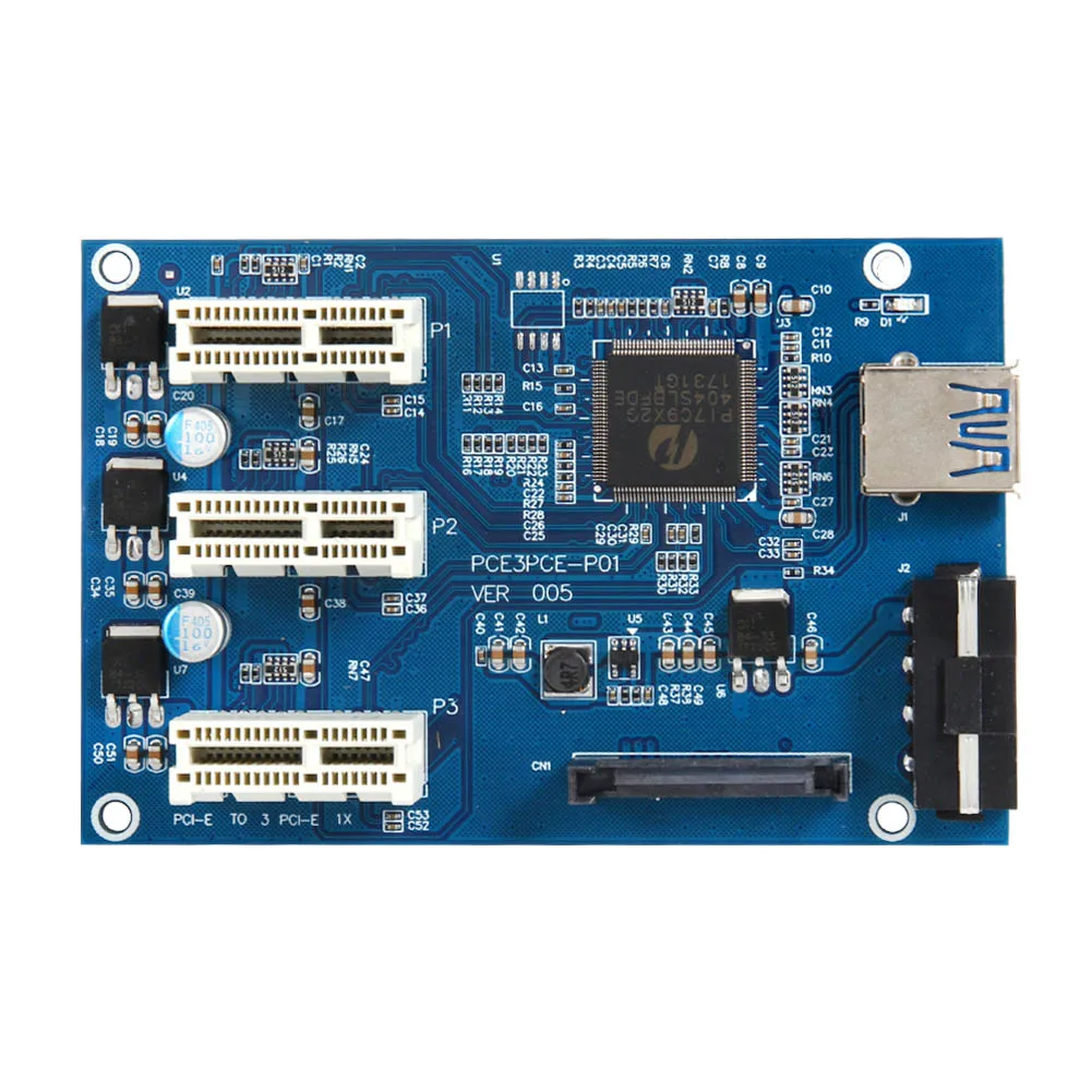 PCI e Express 1X до 3 портов переключатель мультипликатор концентратор переходная карта