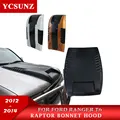 ABS matte schwarz Motorhaube Scoop Haube Für Ford Ranger 2012 2013 2014 T6|Bodykits|Kraftfahrzeuge und Motorräder -