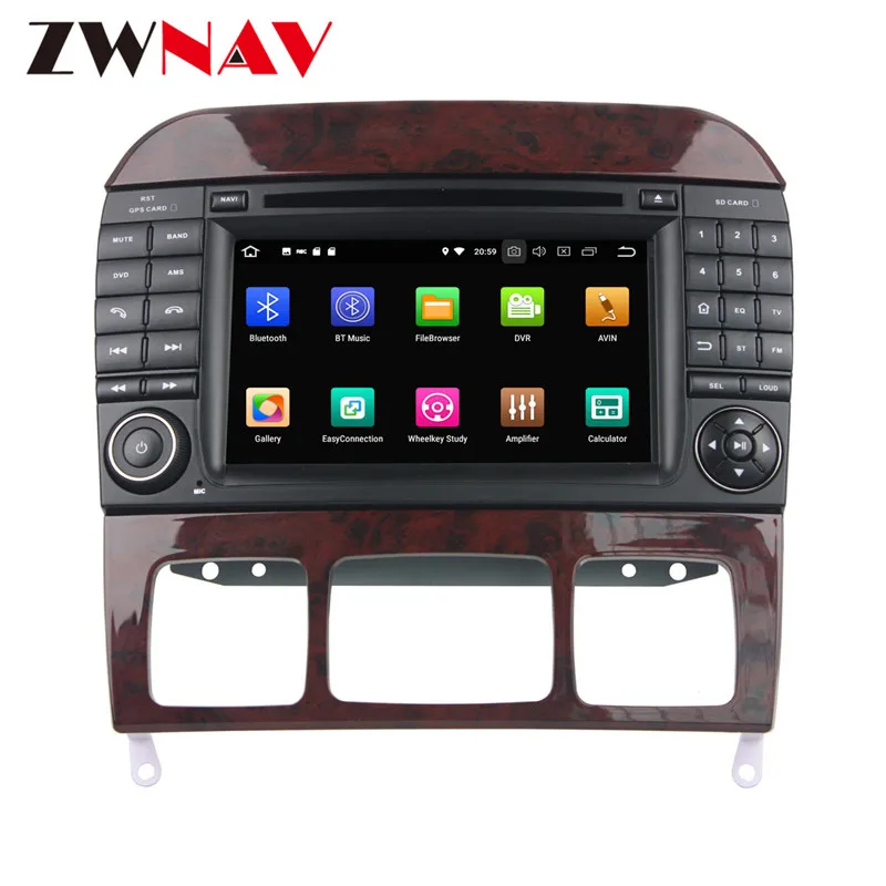 Cheap Android 9 Car DVD Player GPS navigation For Mercedes Benz S-Class W220/S280/S320/S350 head unit multimedia player Pad 5
