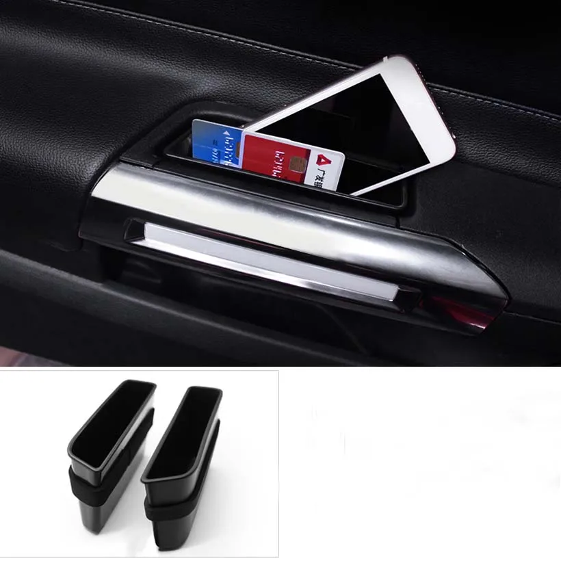 

2pcs Front Door Storage Box Car Interior Accessories For Ford Mustang 2015 2016 2017 2018 Car Styling