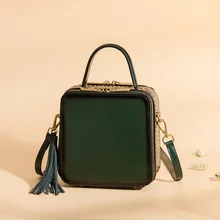 Горячие заклепки лоскут сумки независимый дизайн спилок одно плечо квадратная сумка через плечо