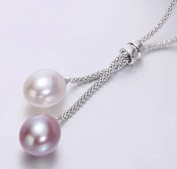 

Jewelry 925 Freshwater Pearl Pendant Necklace Women,Fashion Natural Pearl Pendant