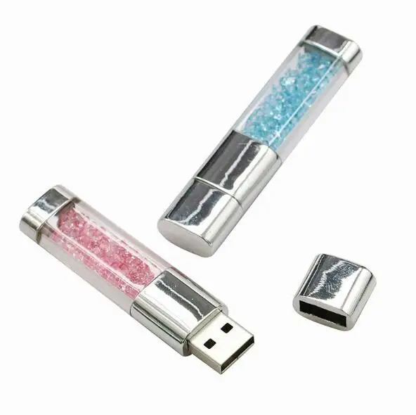 Модный кристалл USB 2 0 флэш накопитель пользовательский подарок 4 ГБ 8 16 32 64
