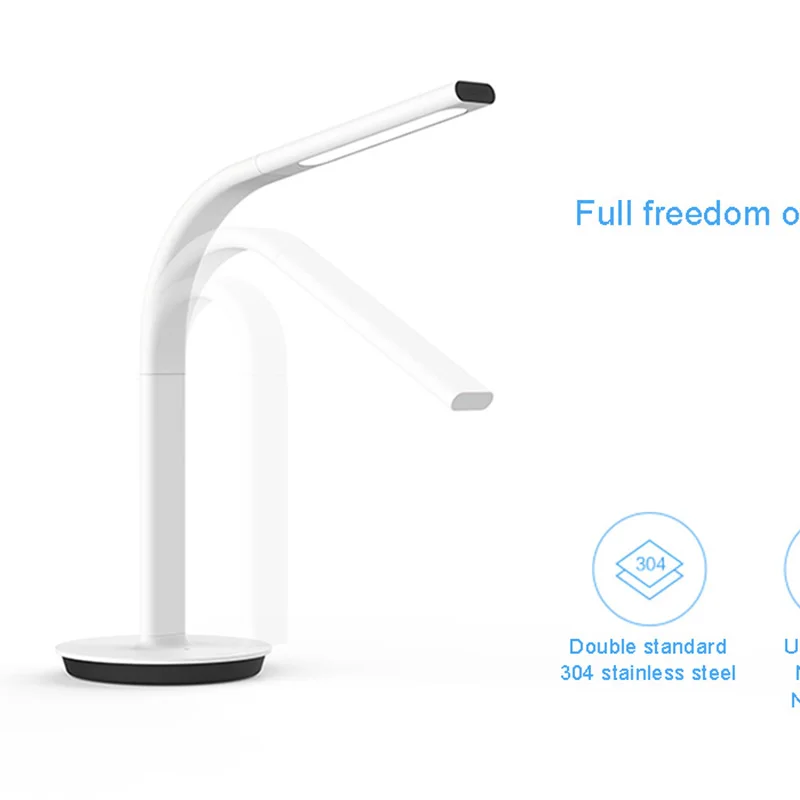 Xiaomi Mijia Smart DeskLamp, светодиодный светильник, настольная лампа, 2-й Настольный светильник, 4000K 10 W, двойной светильник, IOS, Android, приложение, управление