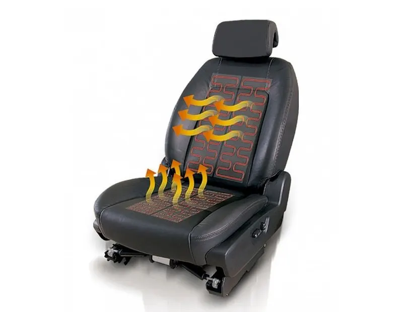 Car Seat Heater Pad Carbon Fiber Heating Pads 12V Universal Winter Seat Warmer 2 Seats Round Switch Heated Seat Kits Accessories (10)