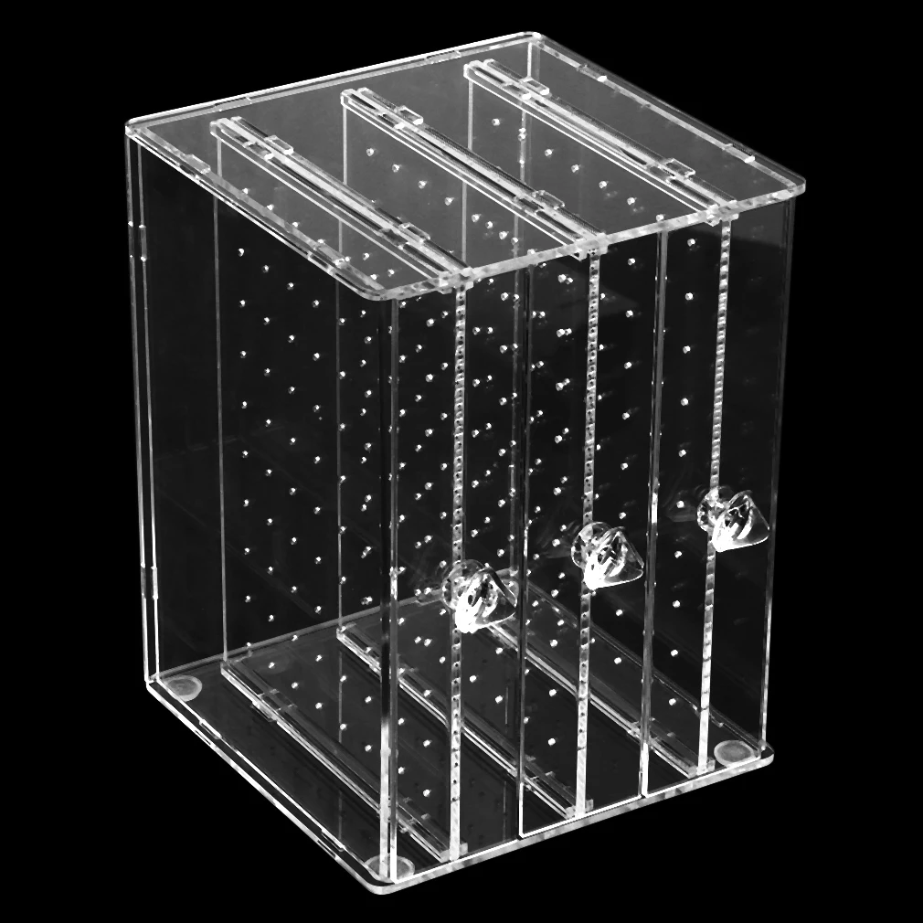 

Dustproof Transparent Acrylic C36 Storage Holer Box Women Gifts Jewelry Organizer Earrings Packaging Display Stand Rack Fashion