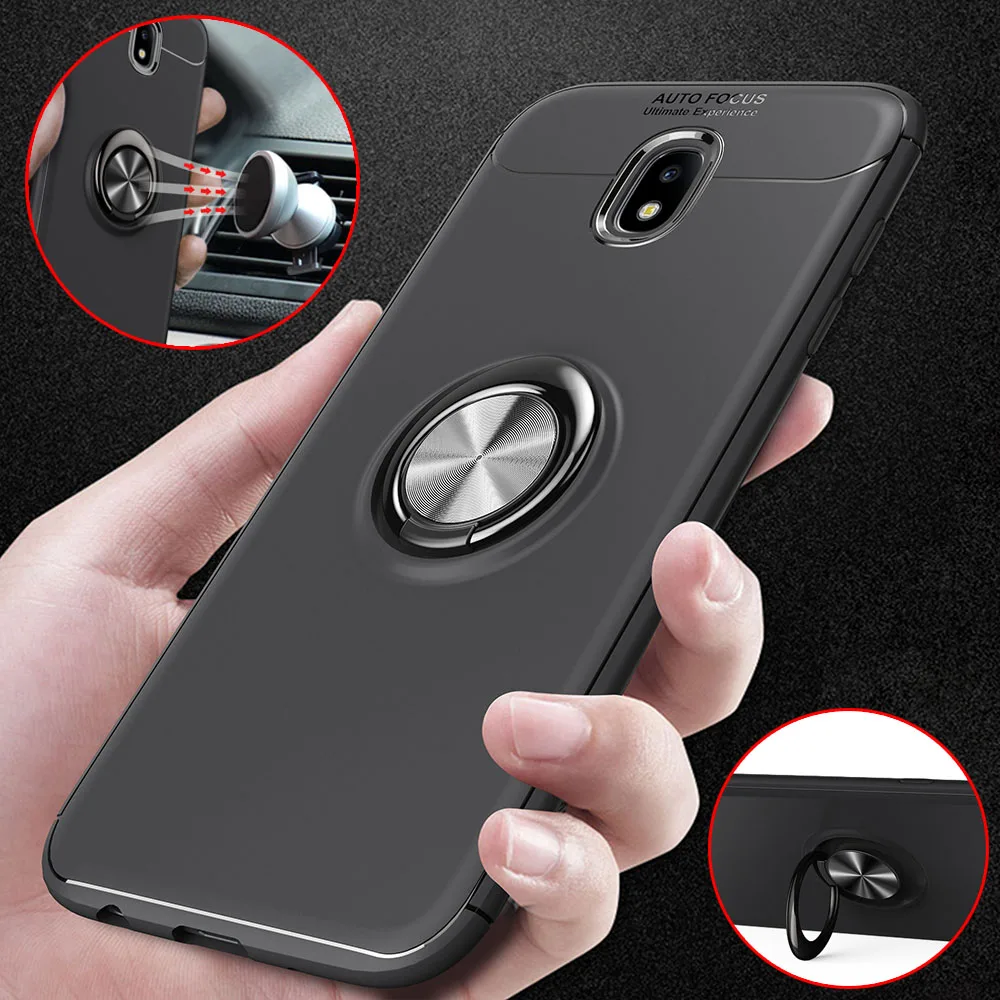 Вращающийся на 360 градусов металлический магнитный силиконовый чехол для Samsung