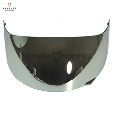 1 Pcs Chrome Motorcycle Full Face Helmet Visor Shield Case for AGV GP-Pro S4 Airtech Stealth Q3 Titec