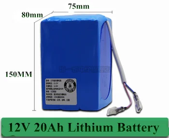 

12V 20Ah lithium 3S 12v 20Ah Lipo li-ion Battery replace 7ah 10ah 12ah lead acid for Electric car kid toys led light +3A charger