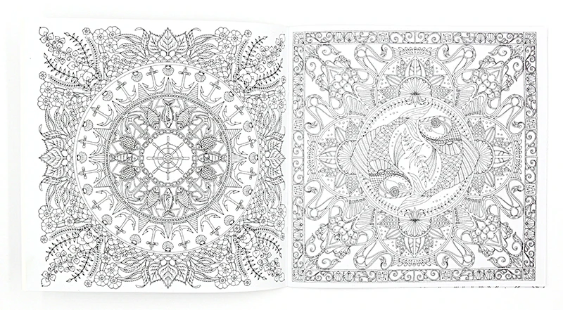 1 PCS 24 Pages Lost Ocean Inky Adventure Coloring Book For Children Adult Relieve Stress Kill Time Painting Drawing Art Book 1 PCS 24 Pages Lost Ocean Inky Adventure Coloring Book For Children Adult Relieve Stress Kill Time Painting Drawing Art Book