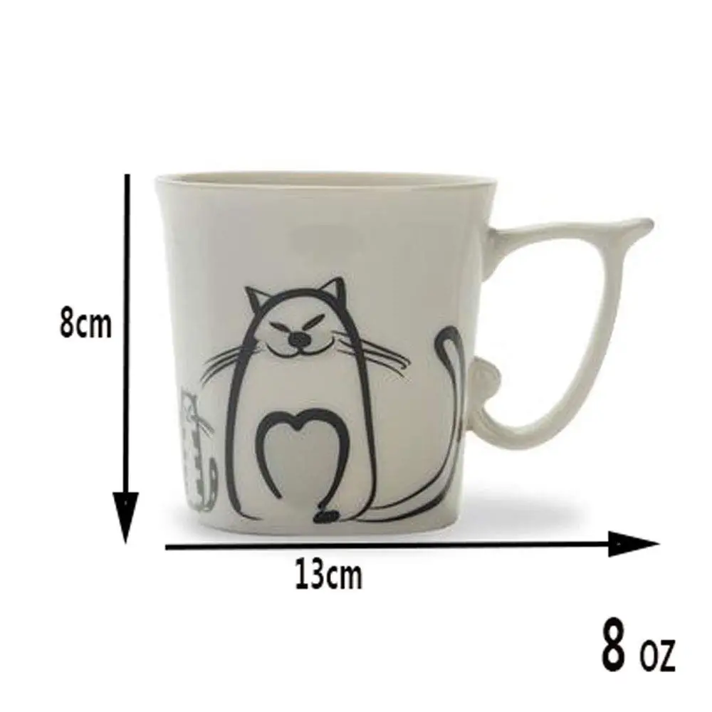 

Cute Ceramic Coffee Mug Novelty Milk Tea Cups and Mugs Creative Cat Mugs Animal Mugs Drinkware Christmas Halloween Gift