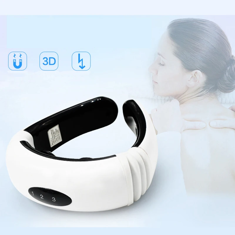 Cervical Vertebra Neck Pain Massager Electric Impulse Treatment Physiotherapeutic