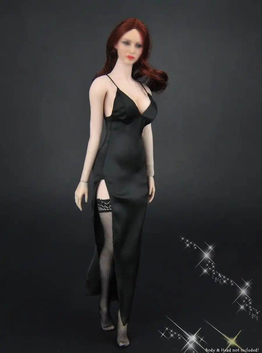 one piece dress with stockings