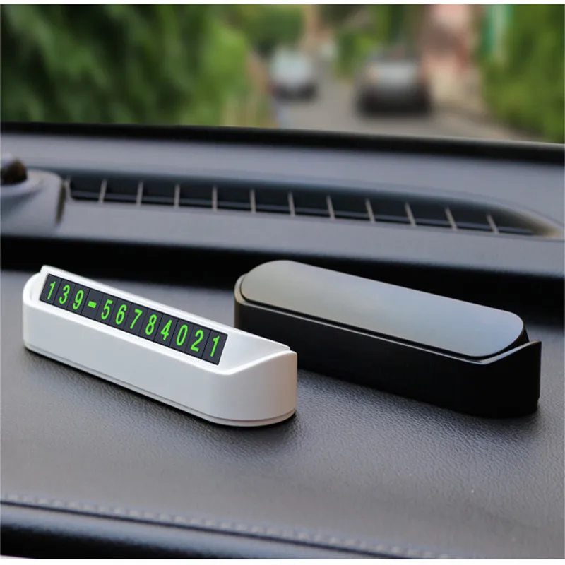 

Car Styling Temporary Parking Card Phone Number Card Plate Telephone Number Car Park Stop In Sticker Automobile Products