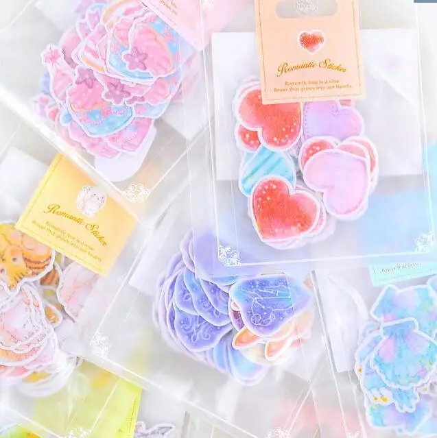 

60 pcs/pack Fresh Style Watercolor Label Stickers Set Decorative Stationery Stickers Scrapbooking DIY Diary Album Stick Lable