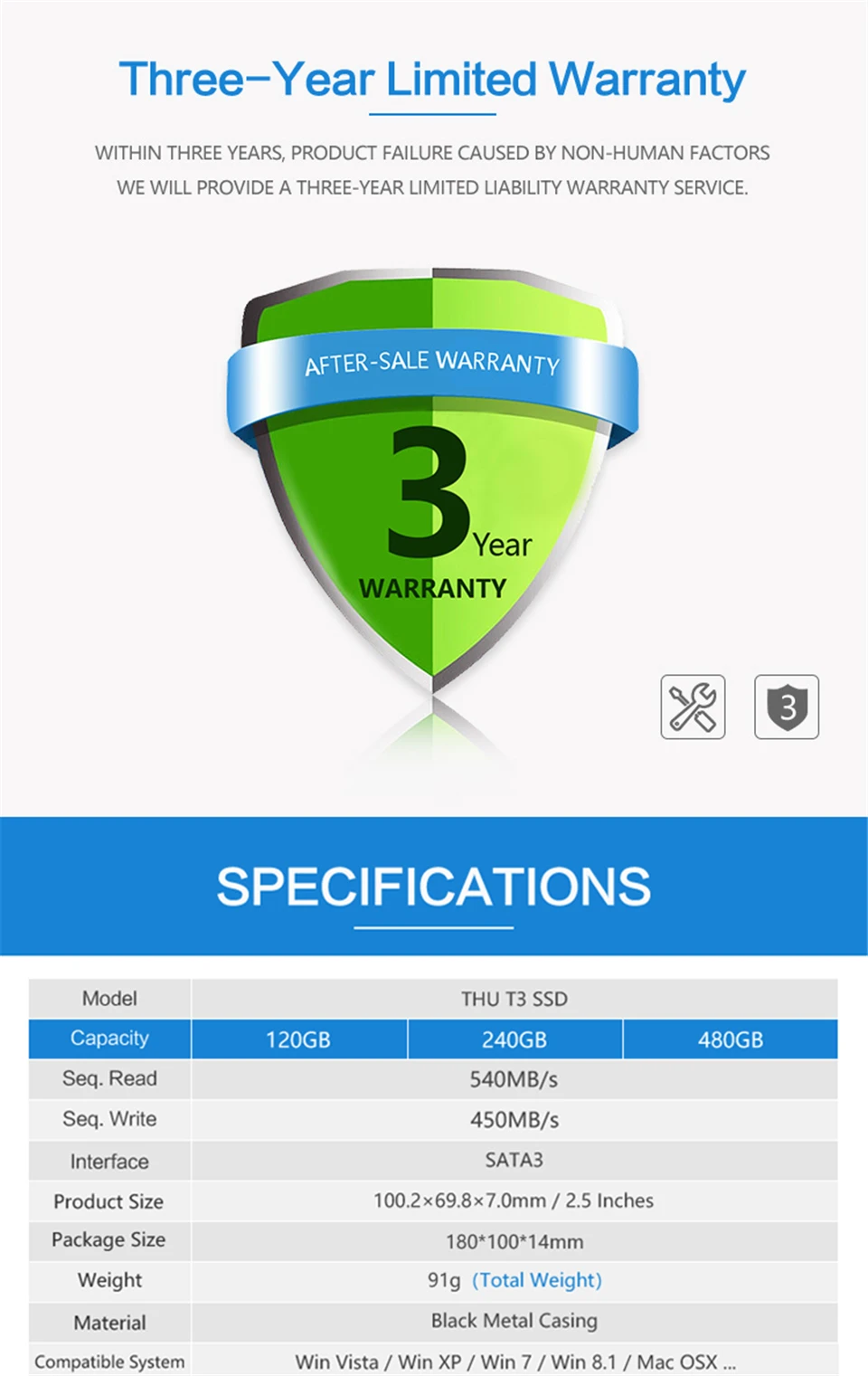 Чт ноутбука Internal Solid жесткий диск 240 ГБ SSD диск 240 ГБ SSD SATA3 2,5 "540 МБ/с. для PC ноутбук