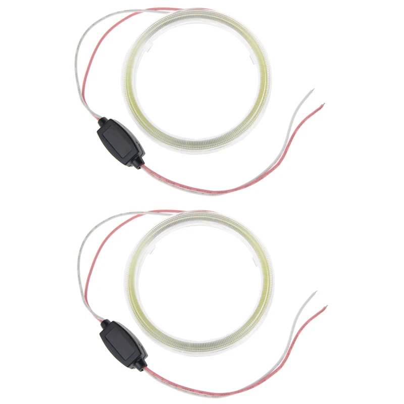 

Drop Ship 2 Pcs 90mm COB Angel Eyes Halo Car LED Light Ring Headlight DRL DC 12V